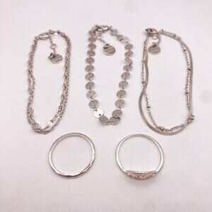 Pura Vida x Aspyn Ovard The Luma Set 3 Bracelets + 2 Rings Jewelry Set of 5 NWOT